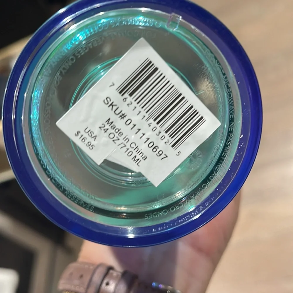 Iridescent Mermaid scale Starbucks 24 oz Tumbler - Picture 4 of 7